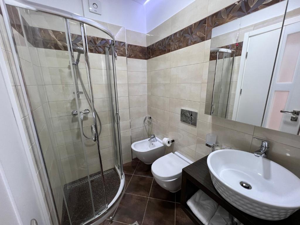 Koupelna v ubytování CC Hotel & Residence