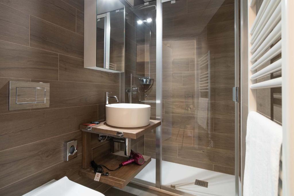 Koupelna v ubytování Relais Lucomagno
