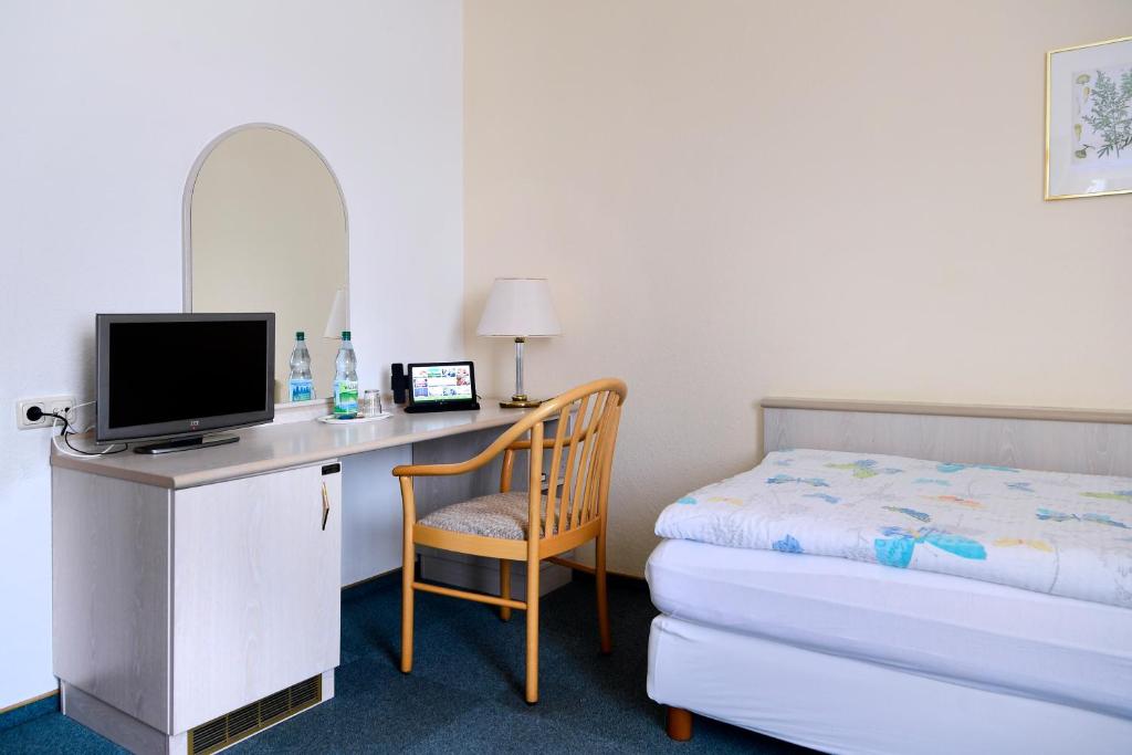 TV/trung tâm giải trí tại Hotel Im Kräutergarten