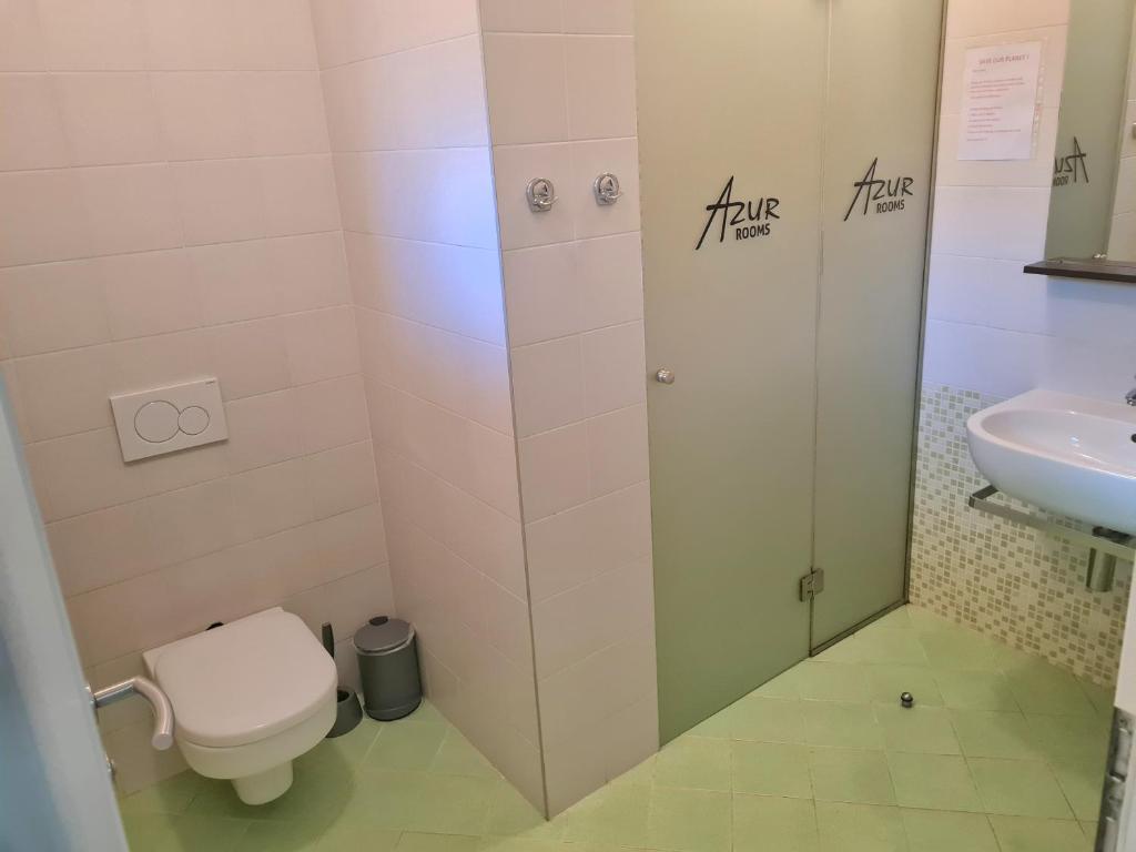 Koupelna v ubytování AZUR ROOMS LJUBLJANA