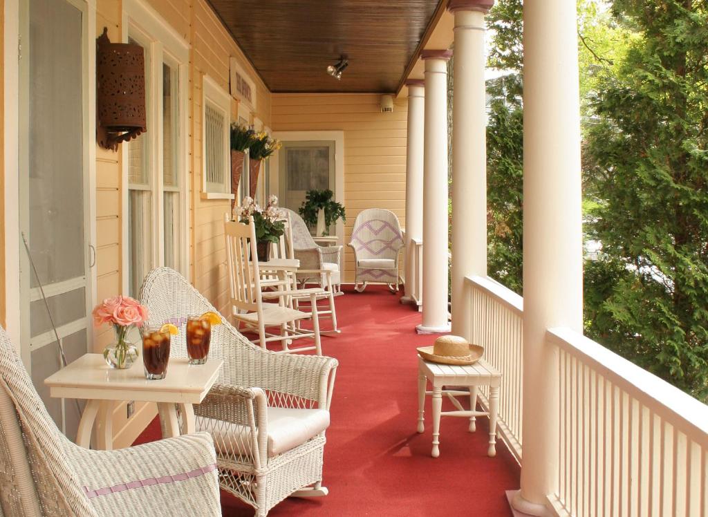 Balkón nebo terasa v ubytování Spencer Hotel & Spa Chautauqua