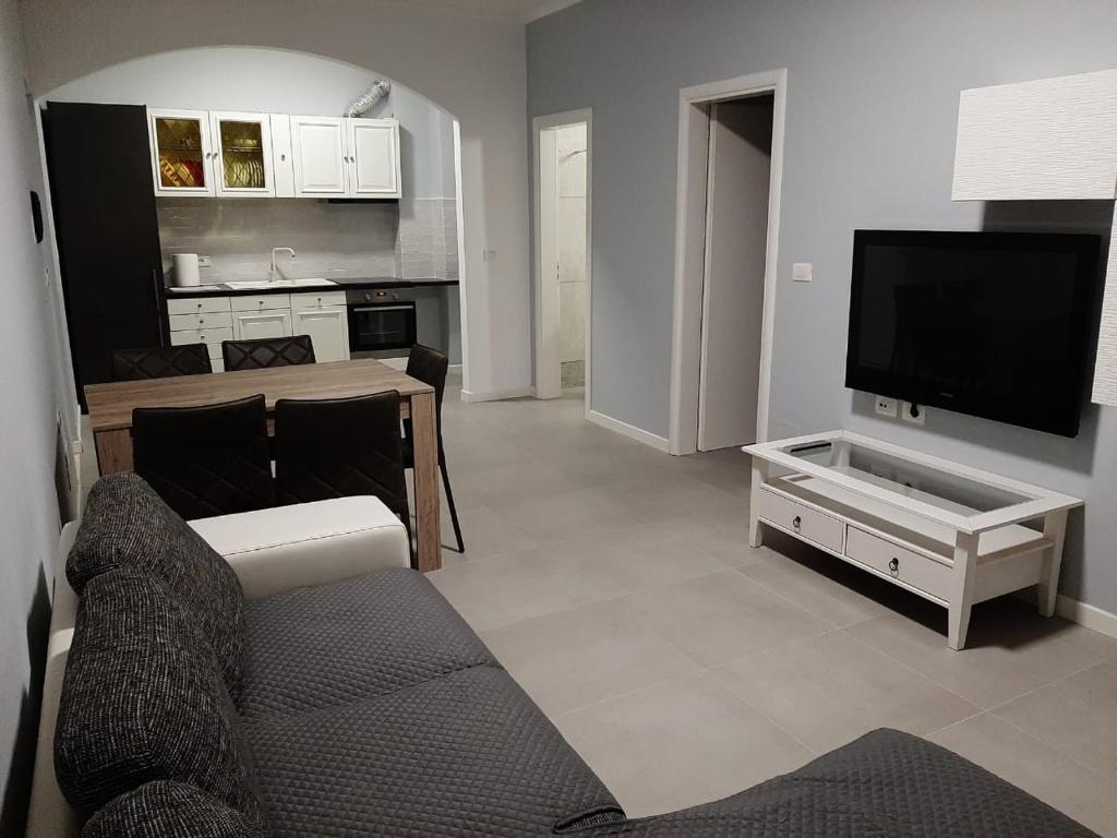 TV a/nebo společenská místnost v ubytování Junik Apartment