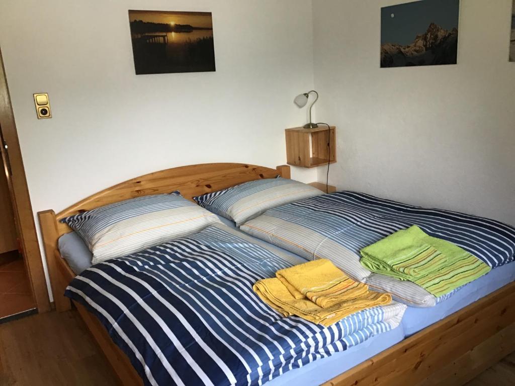 Postel nebo postele na pokoji v ubytování Comfortable apartment in a beautiful surrounding