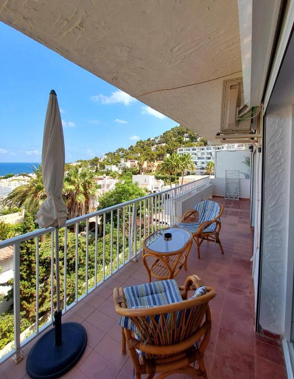 Balkón nebo terasa v ubytování Siesta Mar Apartamentos Ibiza