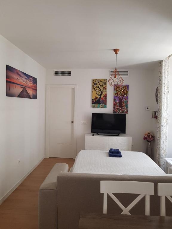 Postel nebo postele na pokoji v ubytování Apartamento Plaza del Teatro Parking free
