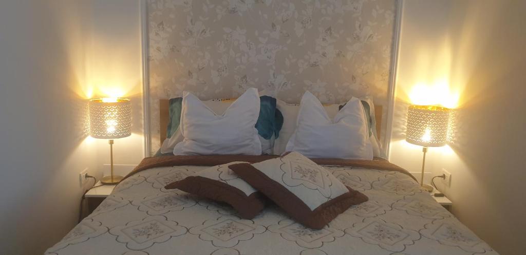 Postel nebo postele na pokoji v ubytování Apartamentul GAVIOTA