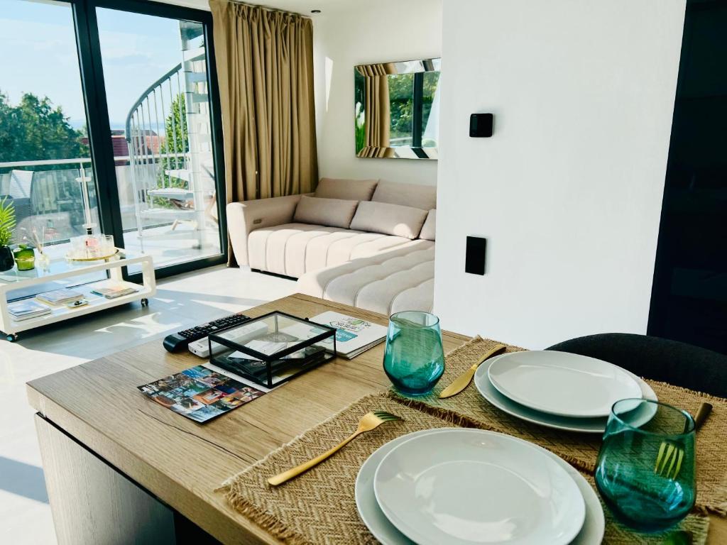 Posezení v ubytování ARIS Apartman