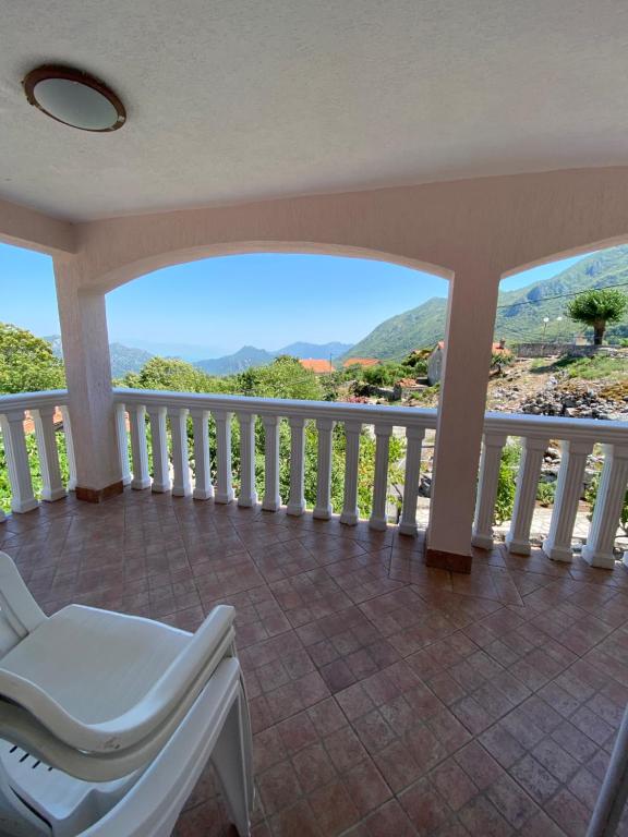 a view from the balcony of a house at Village house Iva in Virpazar