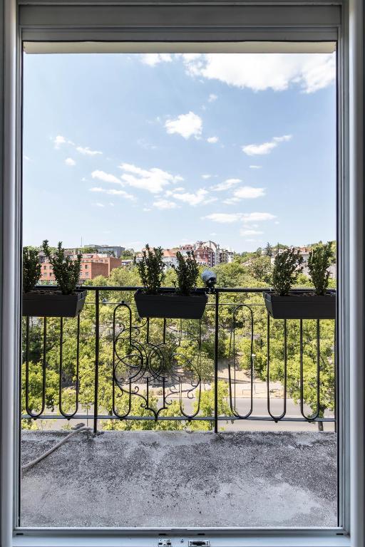 Balkón alebo terasa v ubytovaní Corvinus Smart Apartment with Beautiful View