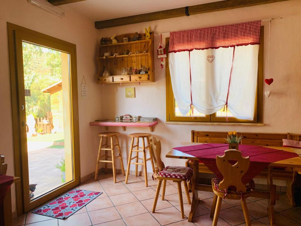 Posezení v ubytování B&B La Baita Del Sud