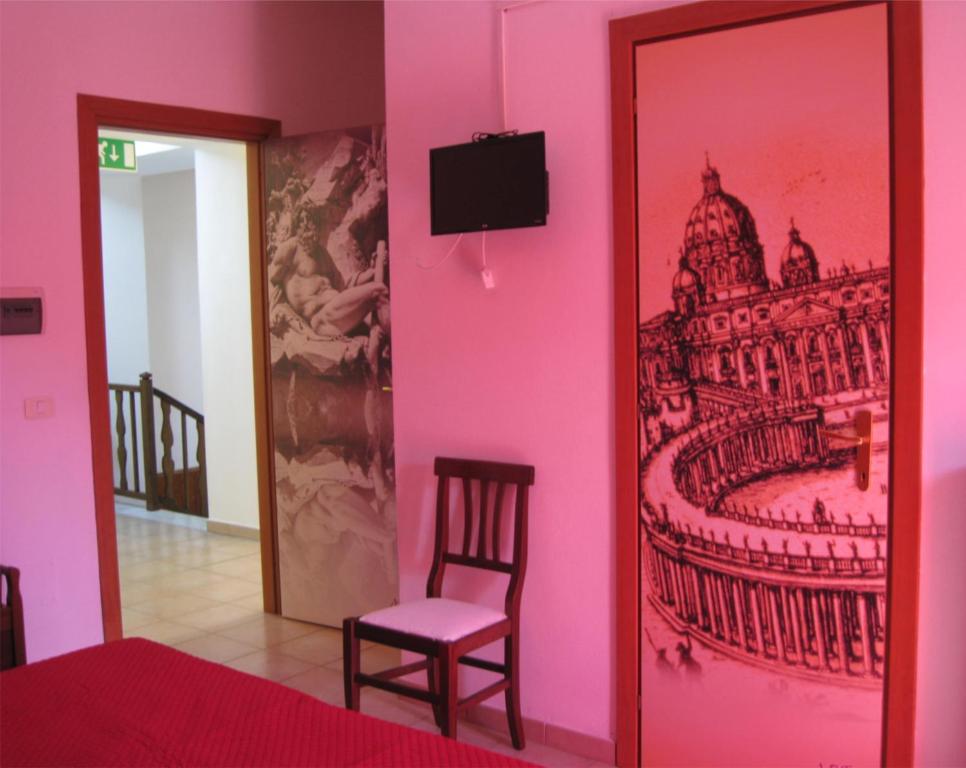TV a/nebo společenská místnost v ubytování Art Hotel