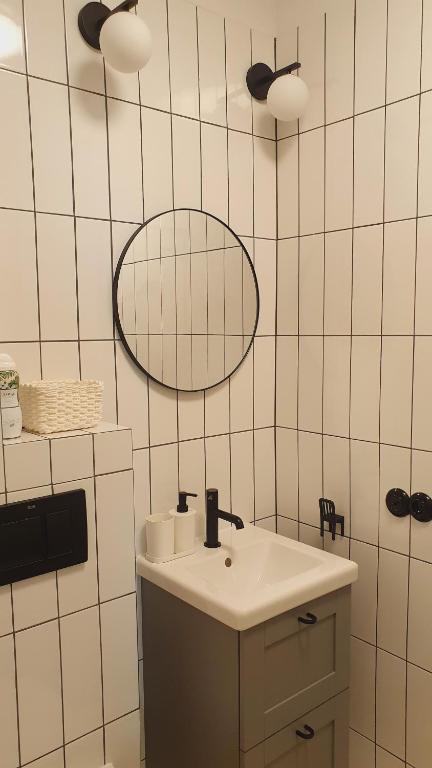 Kúpeľňa v ubytovaní Kurkowa Apartment