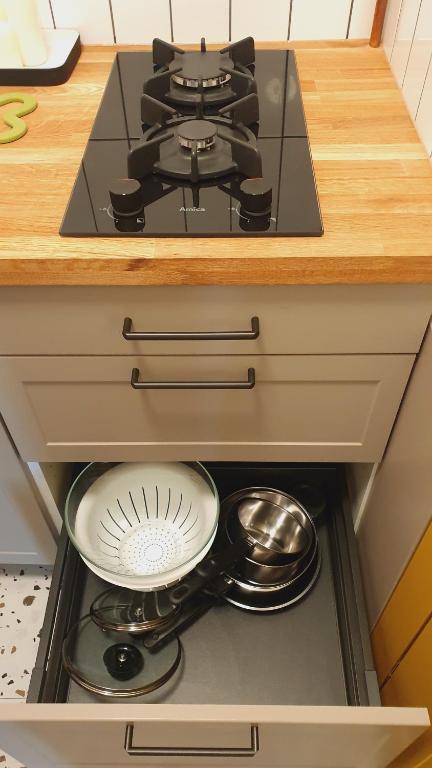 Kuchyňa alebo kuchynka v ubytovaní Kurkowa Apartment