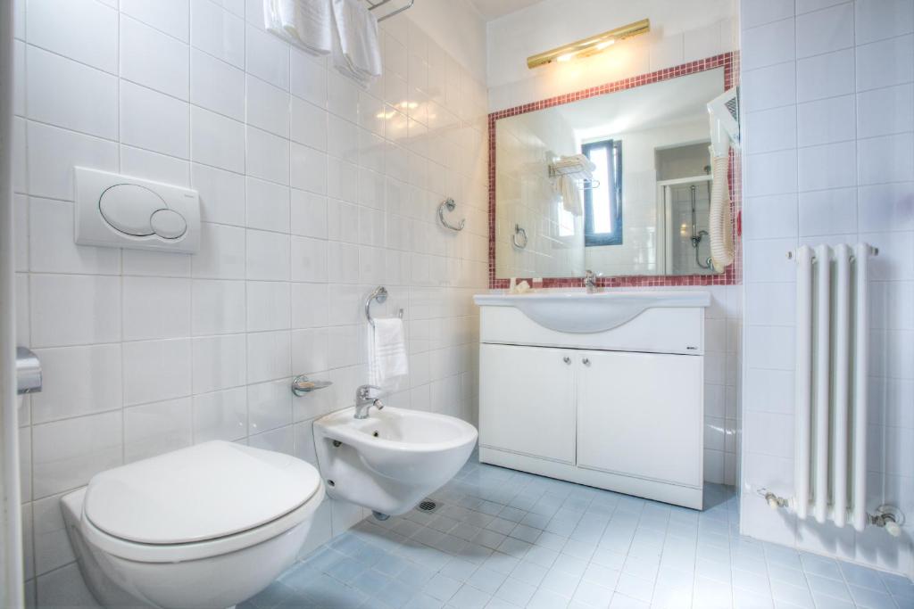 Koupelna v ubytování Hotel Boemia