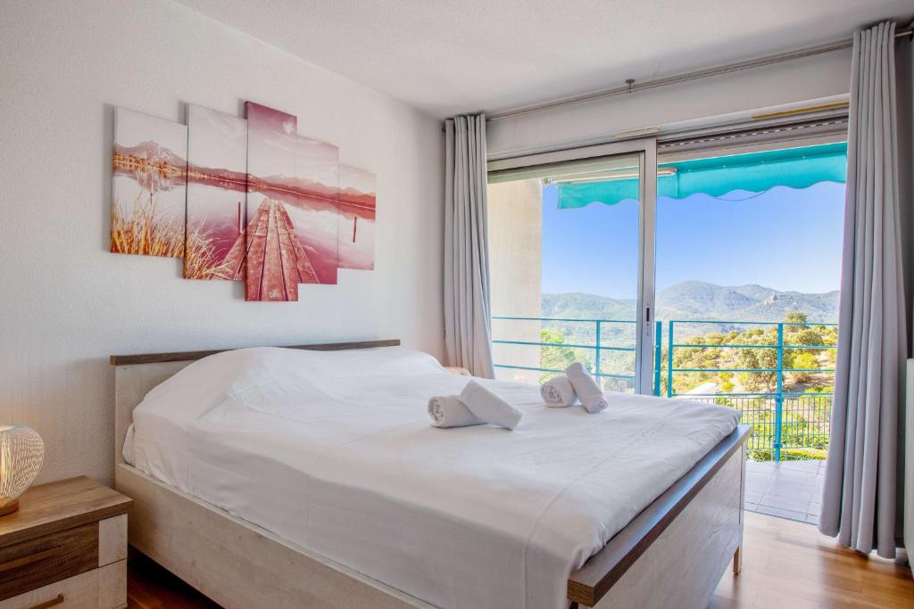 Posteľ alebo postele v izbe v ubytovaní Appartement Grand Duc - Welkeys