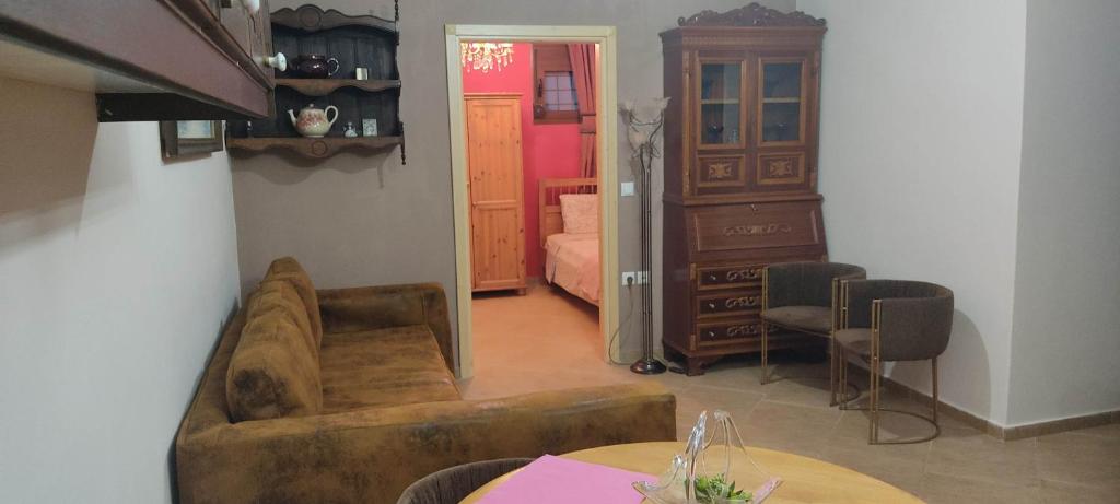 Posezení v ubytování Maison du Bonheur