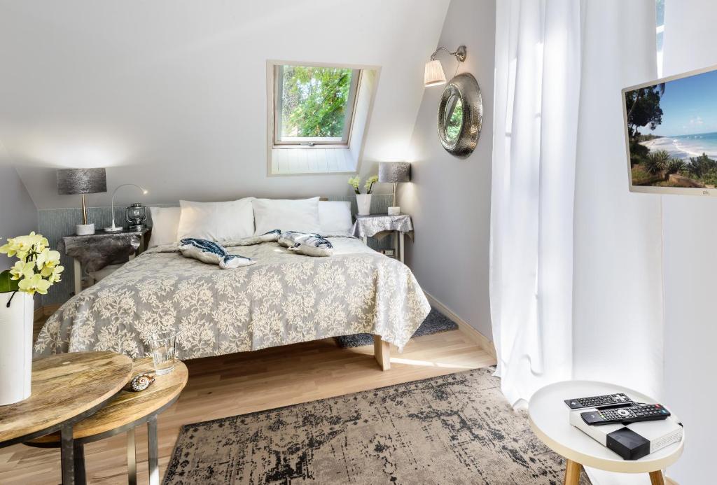 Posteľ alebo postele v izbe v ubytovaní Fisher House