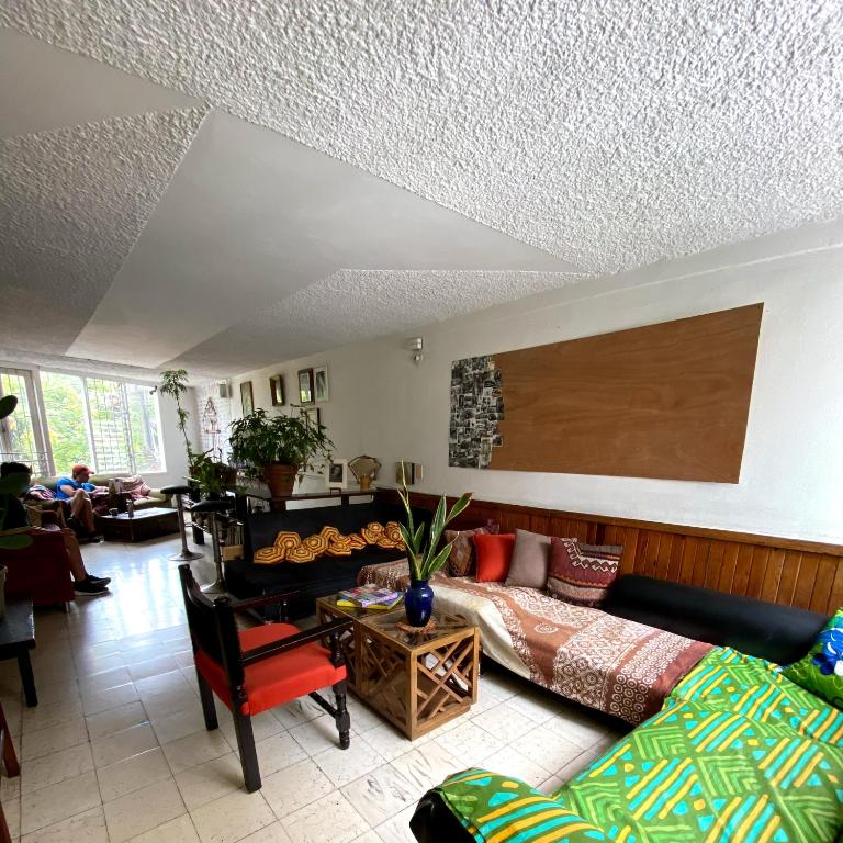 Posezení v ubytování Hostal Casa Las Tías