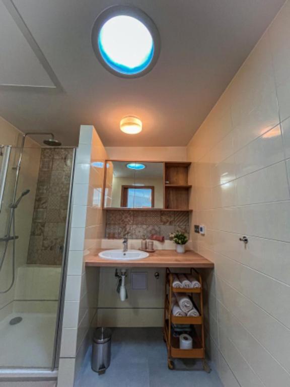 Koupelna v ubytování Apartmán NIKLAN
