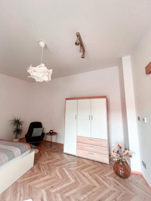 Postel nebo postele na pokoji v ubytování Apartmán NIKLAN