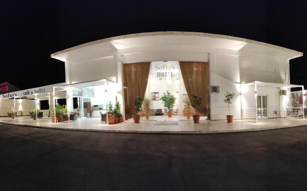 El edificio en el que está el hotel