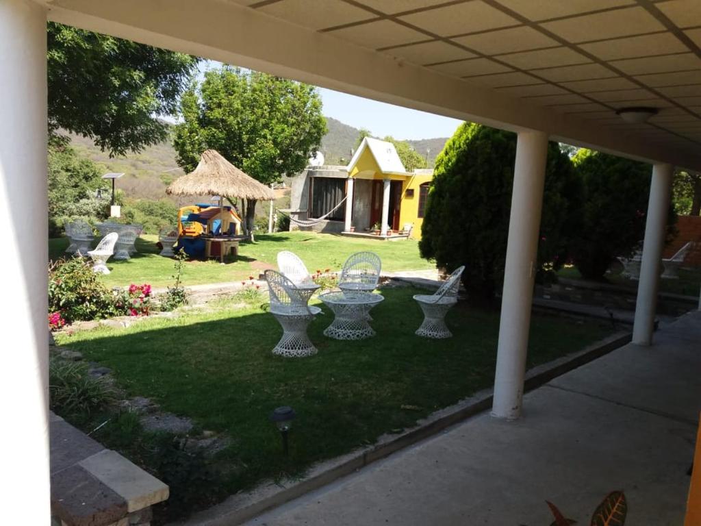 Zahrada ubytování HOTEL RESTAURANT LOS PRISMAS