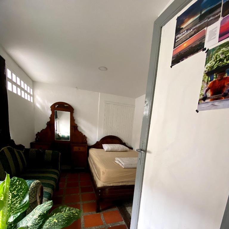 Posezení v ubytování Hostal Casa Las Tías