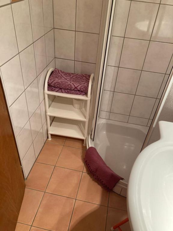 Koupelna v ubytování Moserwirt Pension