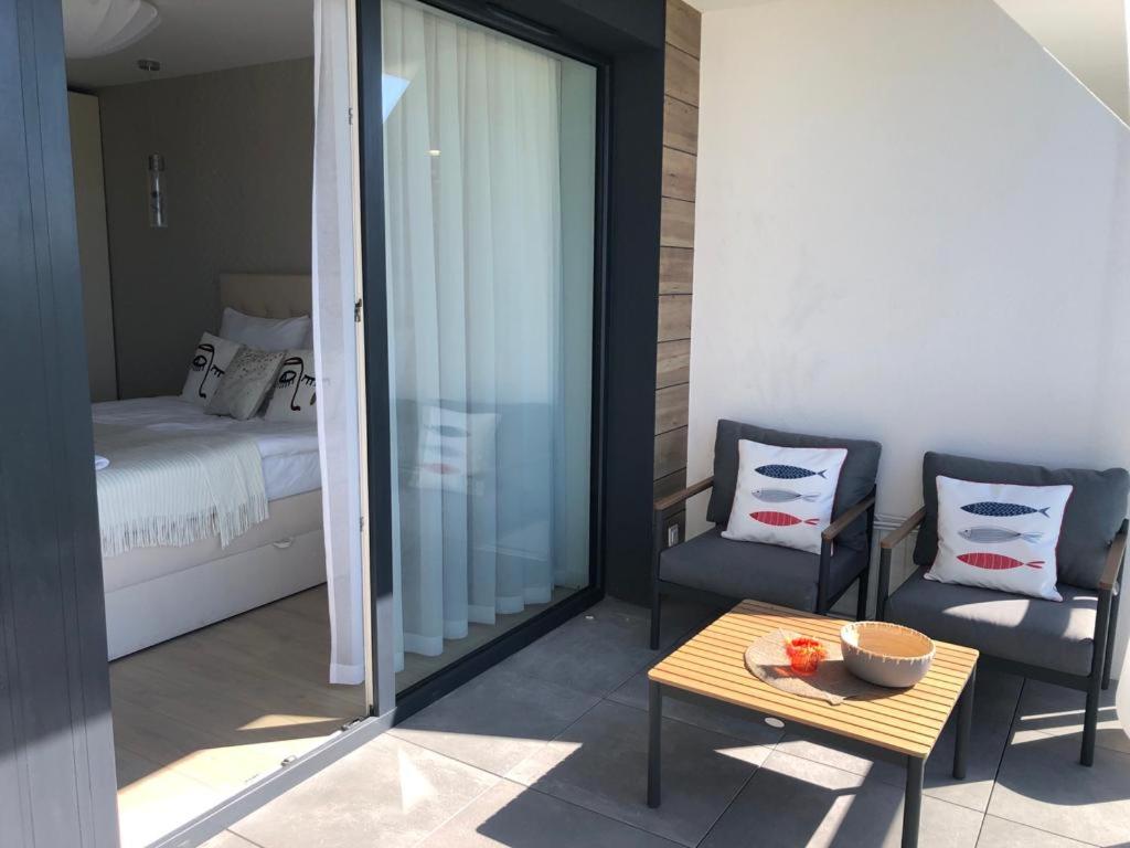 Postel nebo postele na pokoji v ubytování Westin House Apartamenty Baltic Premium