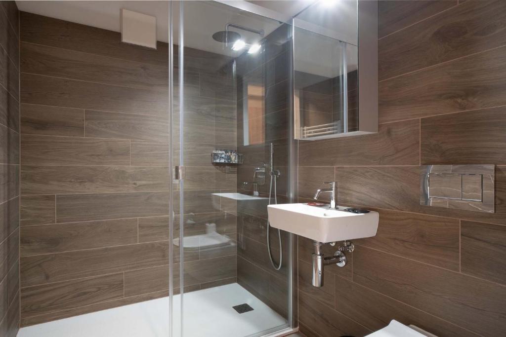 Koupelna v ubytování Relais Lucomagno