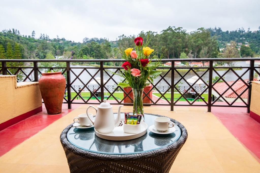 Balkón nebo terasa v ubytování The Carlton Kodaikanal