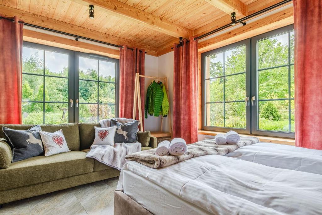 Posteľ alebo postele v izbe v ubytovaní Villa Capra - Apartments Adult Only