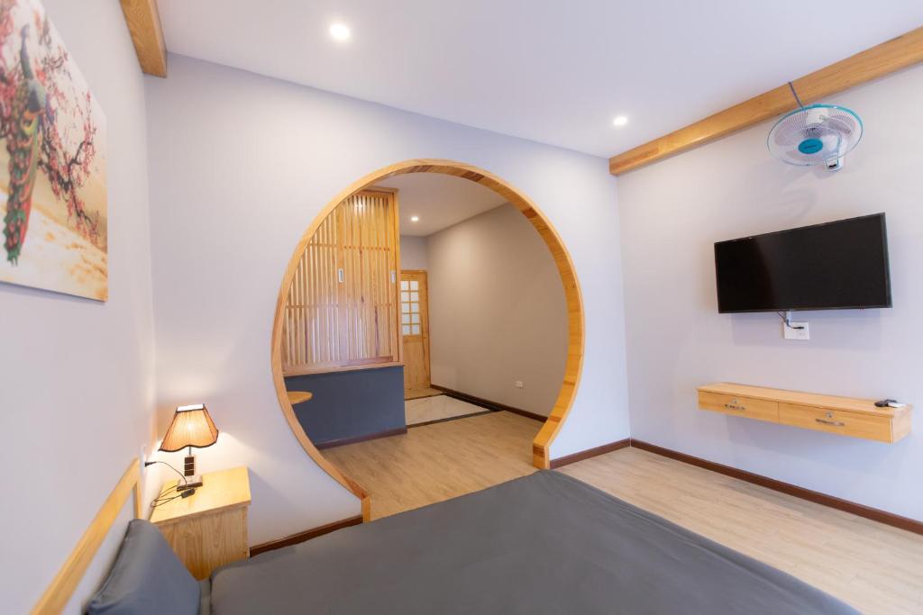 TV/trung tâm giải trí tại Nguyễn Tài Hostel &amp; Coffee Đà Lạt