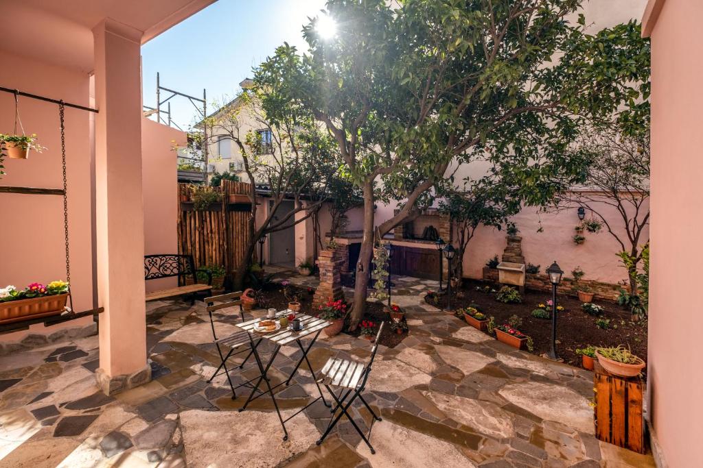 Patio nebo venkovní prostory v ubytování Il Rifugio dei Minatori