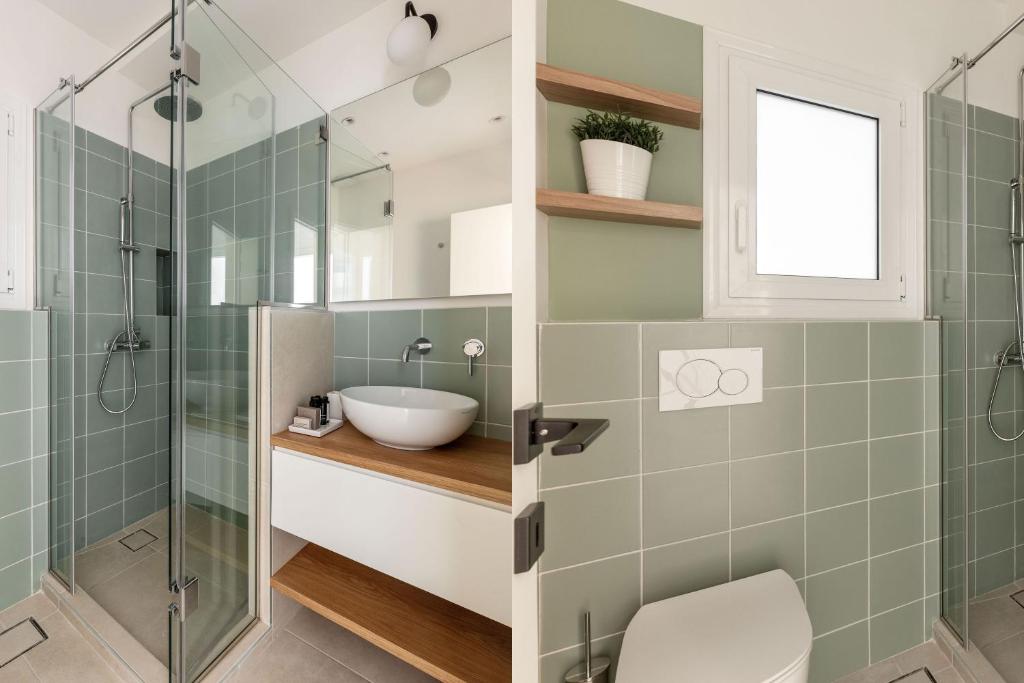 Kúpeľňa v ubytovaní Dreamy 1BR Apartment in Kolonaki by UPSTREET