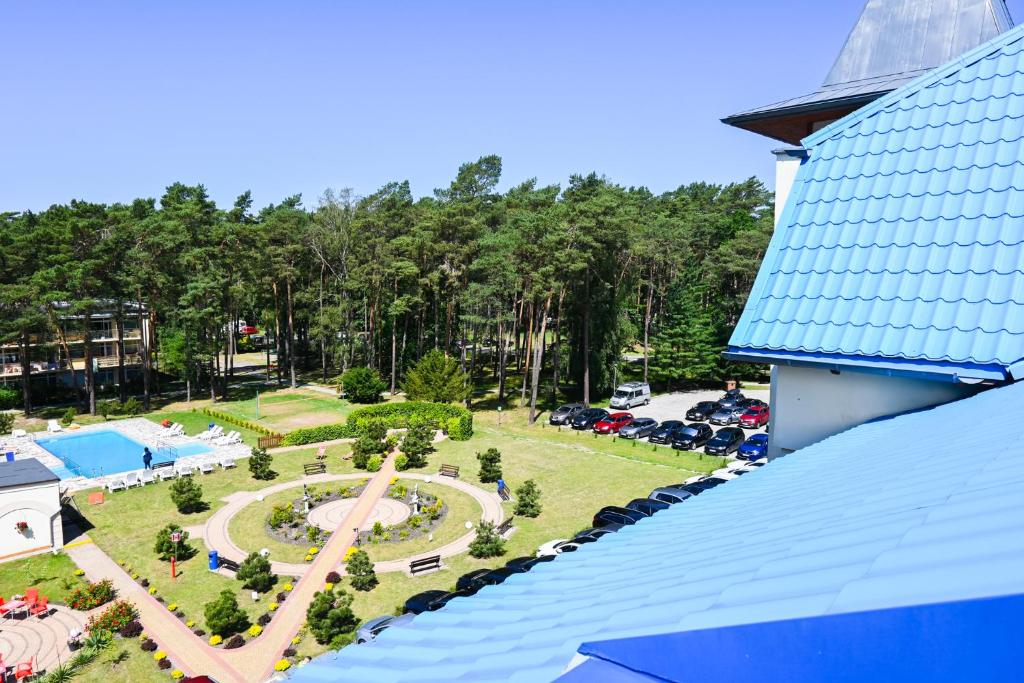 Bazén v ubytování Morski Powiew Blue Mare B2 403 Łukęcin nebo v jeho okolí