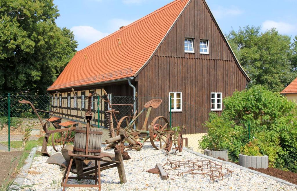Zahrada ubytování Fachwerkhaus Maxen