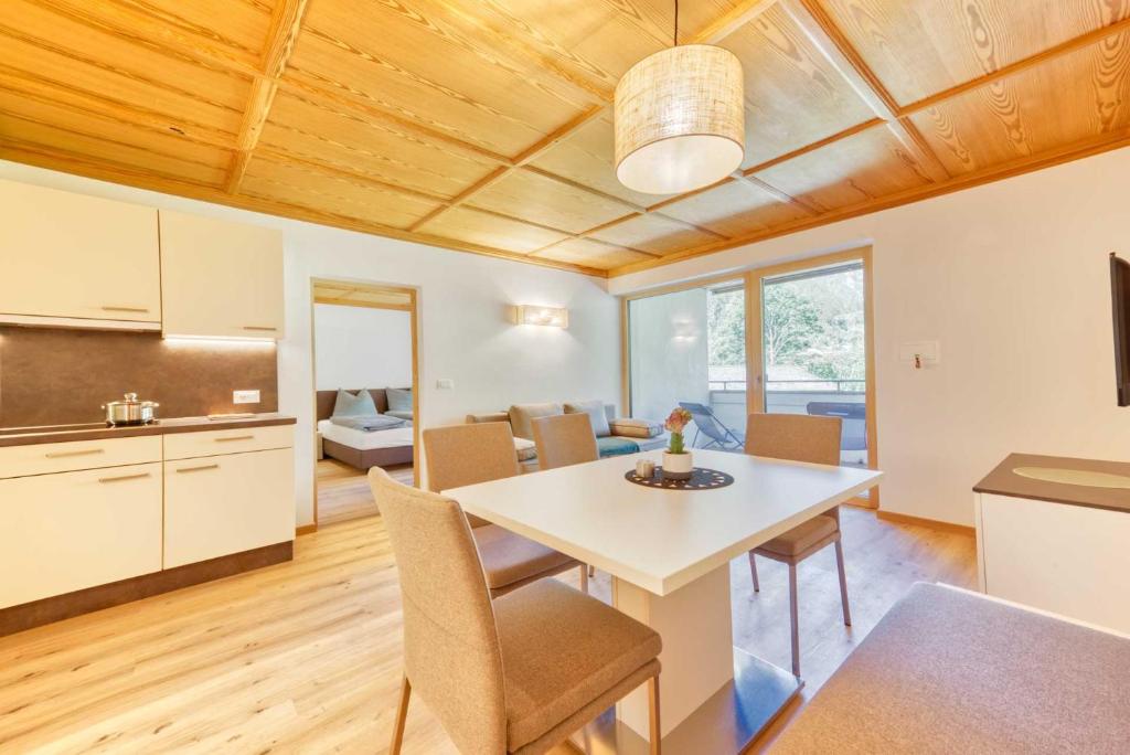 Kuchyň nebo kuchyňský kout v ubytování Residence Schnals