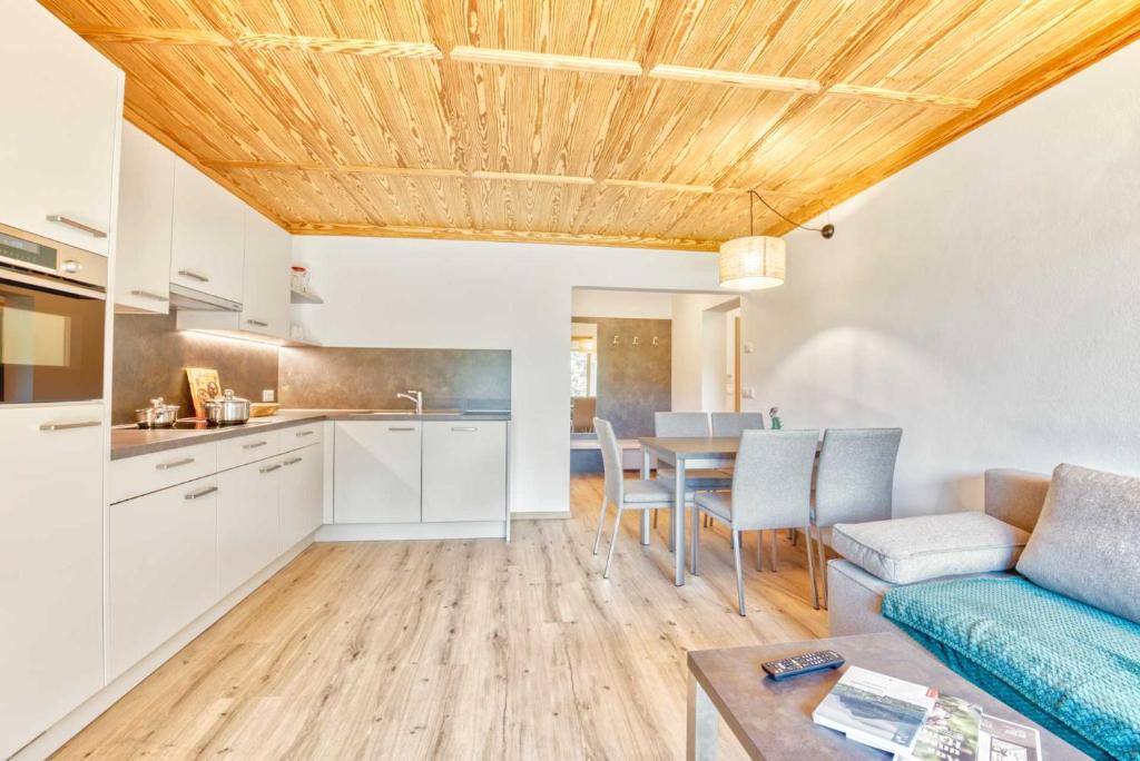Kuchyň nebo kuchyňský kout v ubytování Residence Schnals