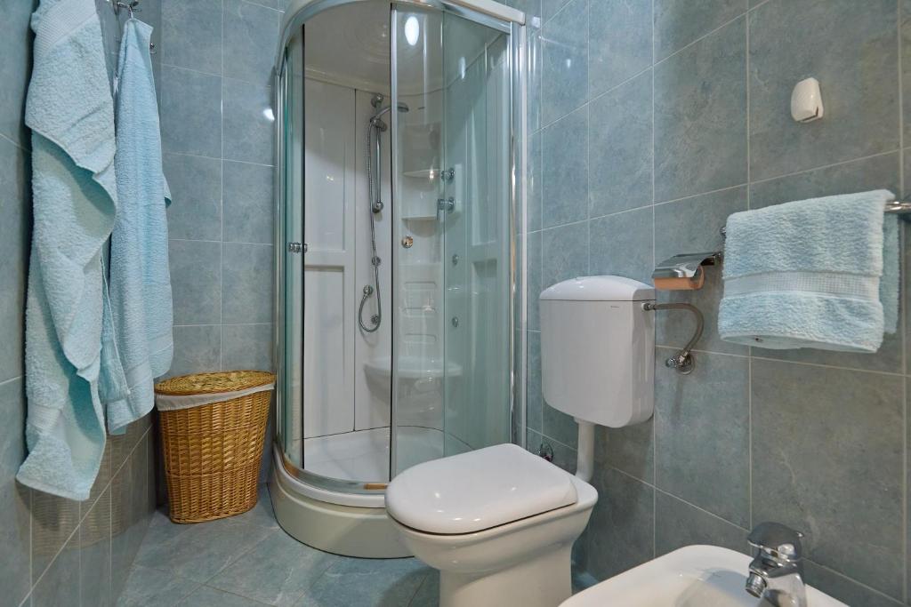 Koupelna v ubytování Apartman Ani