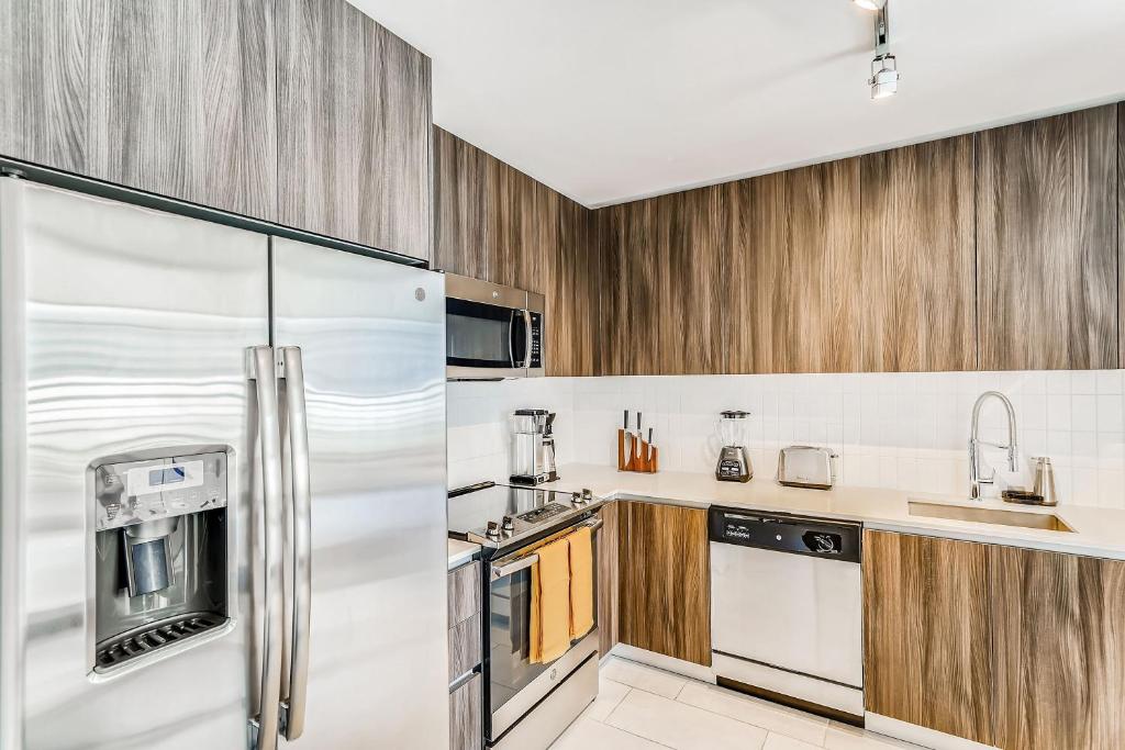 Kuchyň nebo kuchyňský kout v ubytování Sentral Wynwood