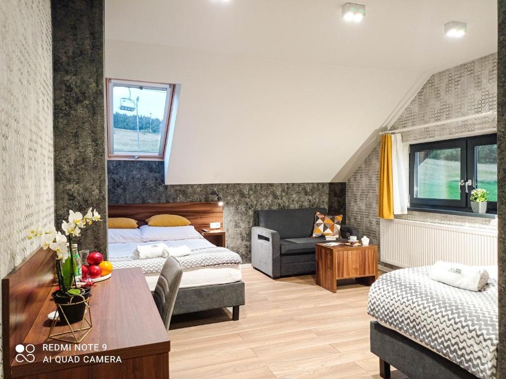 Postel nebo postele na pokoji v ubytování Willa Monte