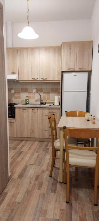 Kuchyň nebo kuchyňský kout v ubytování Meteora Mandras House