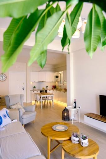 Posezení v ubytování Harmony suite in the center of kalamata