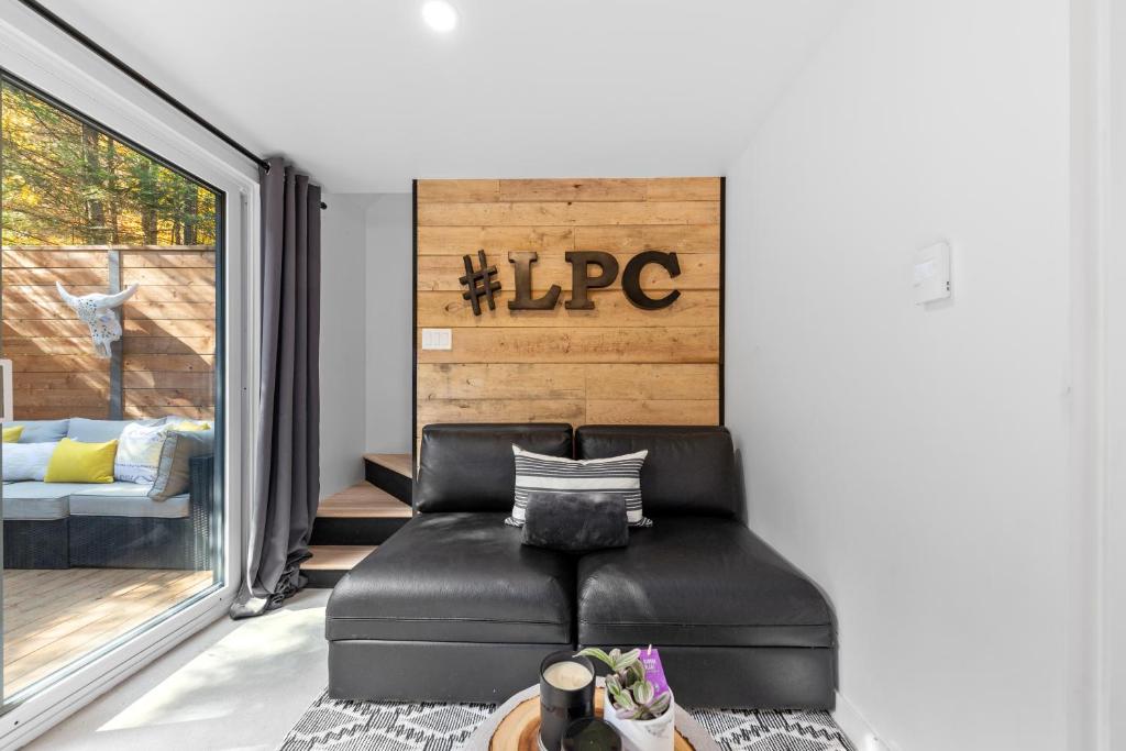 Posezení v ubytování Les Petits Chalets
