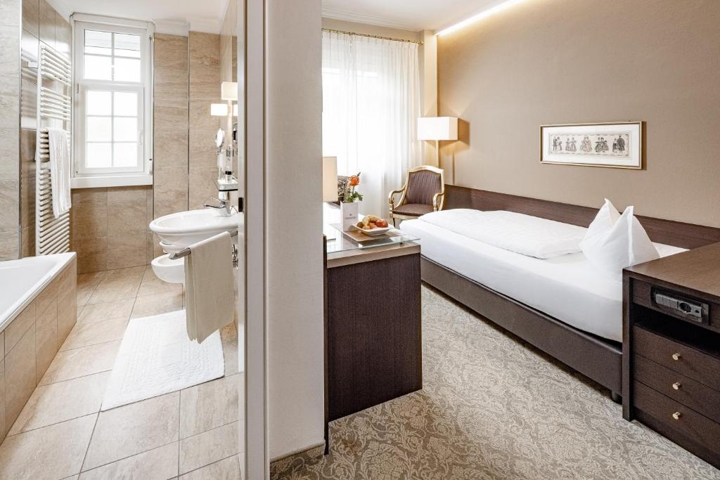 Koupelna v ubytování Classic Hotel Meranerhof