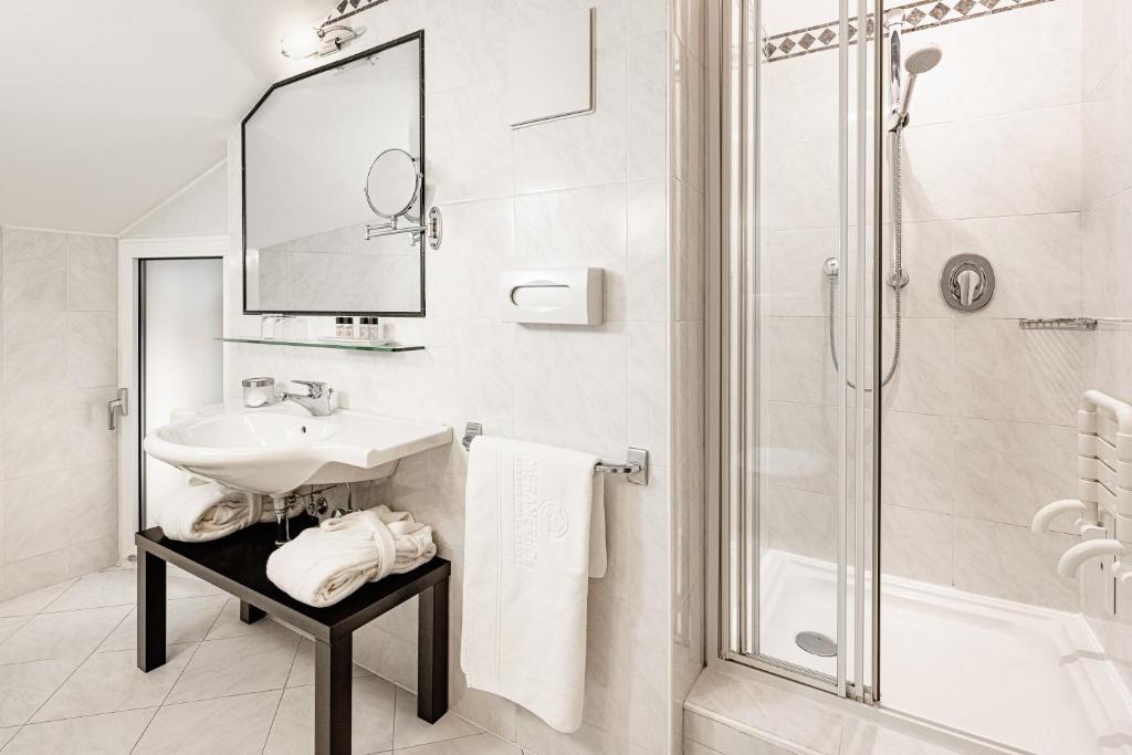 Koupelna v ubytování Classic Hotel Meranerhof
