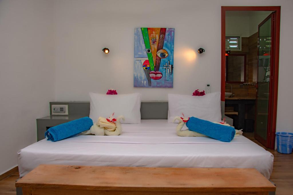 Postel nebo postele na pokoji v ubytování Little Pompeji Boutique Hotel - Adults Only