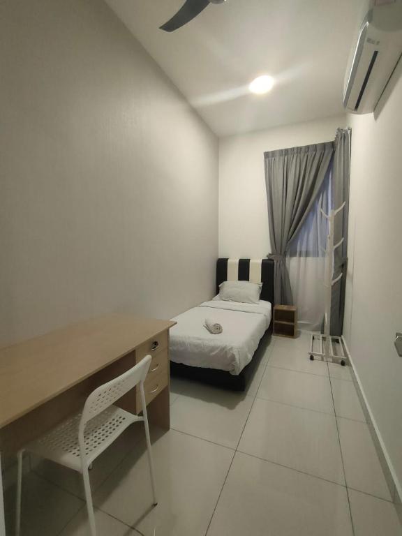Postel nebo postele na pokoji v ubytování Econest Apartment By The one - Educity Nusajaya
