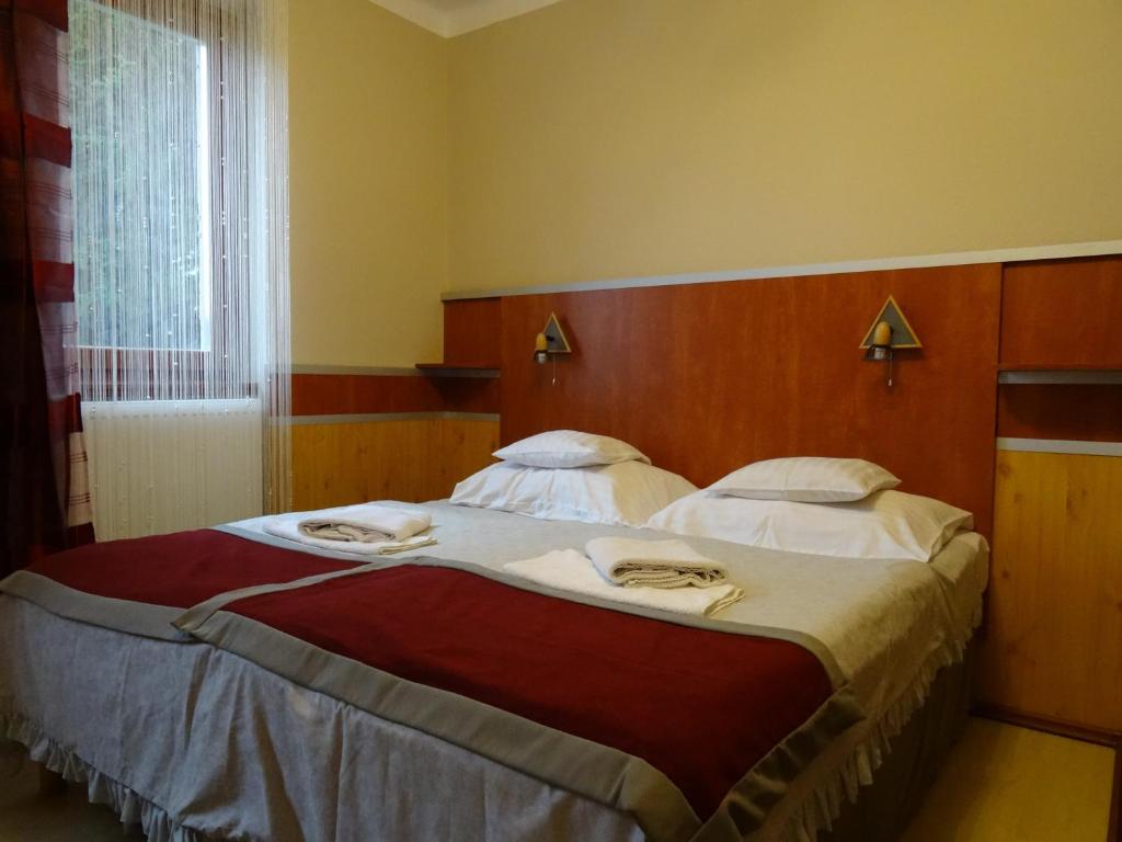 Postel nebo postele na pokoji v ubytování Fortuna Hotel